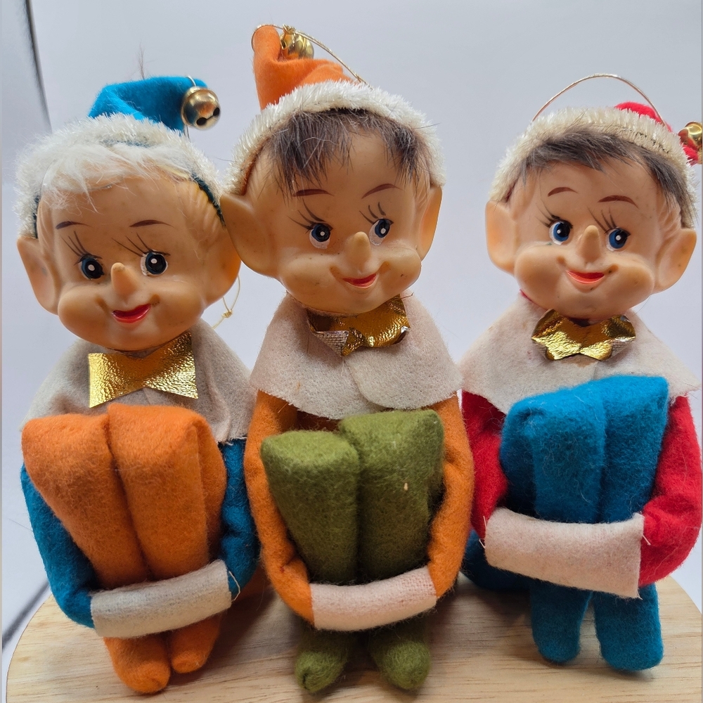 1960s Knee Hugger Elves Set Of 3 Rare Colors Made In Japan